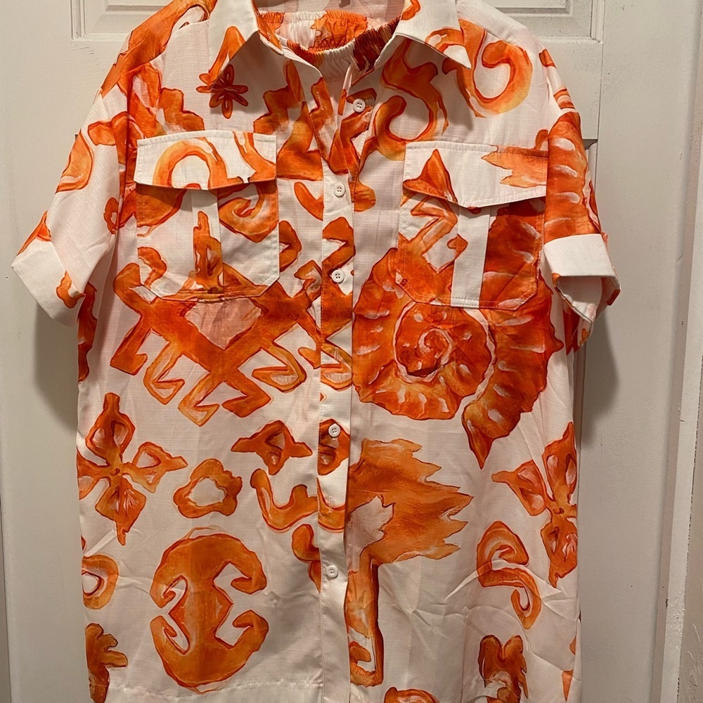 Sunset Swirl Print Two-Piece Set - Picture 4 of 7